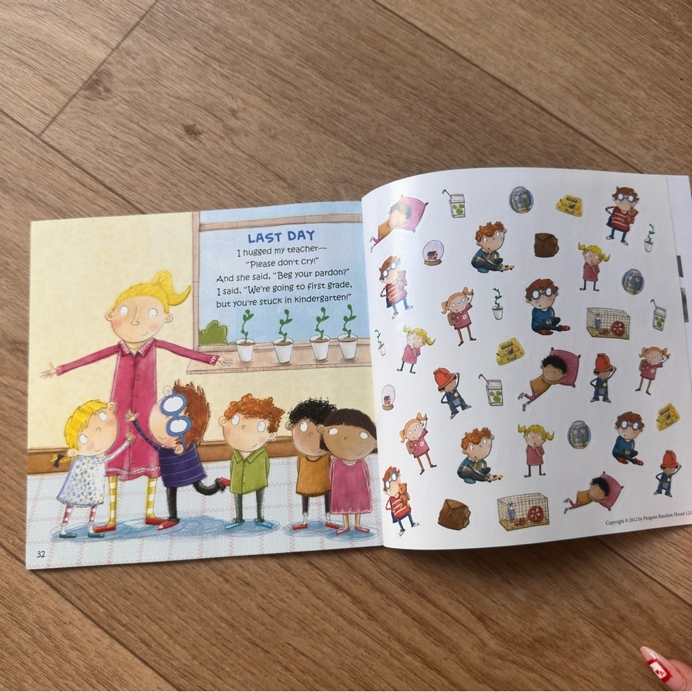 Kindergarten Here I Come Children's Book With Stickers - Picture 3 of 3